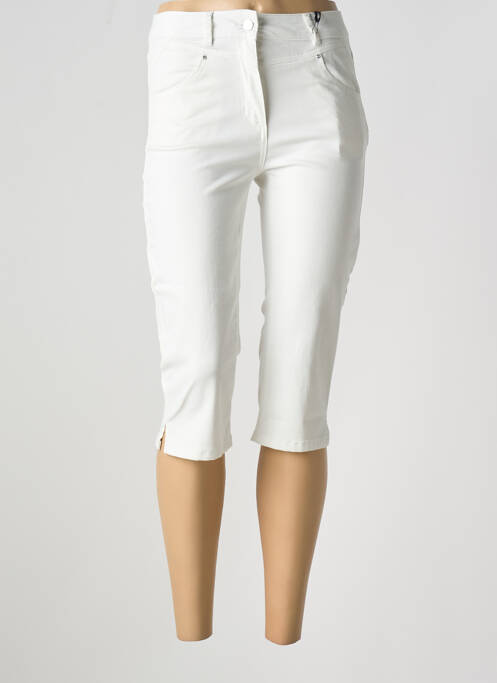 Pantalon trei sferturi alb JULIE GUERLANDE femeie