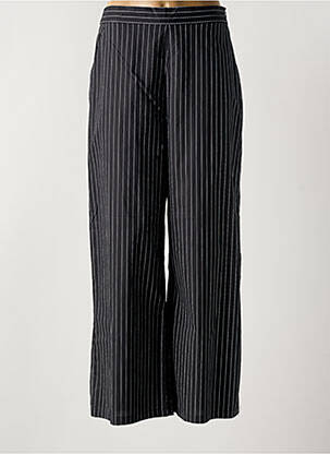 Pantalon larg închidere cu fermoar lateral talie înaltă negru SURKANA femeie