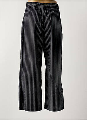 Pantalon larg închidere cu fermoar lateral talie înaltă negru SURKANA femeie