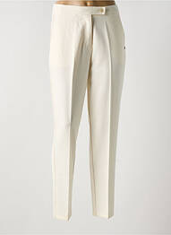 Pantalon slim talie elastică talie înaltă bej SURKANA femme