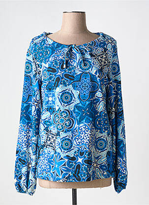 Tricou mâneci lungi mâneci lungi albastru TOP SECRET femeie