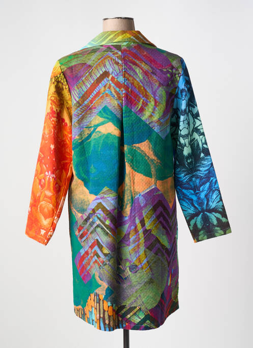 Palton lung portocaliu ORIENTIQUE NATURALLY femeie