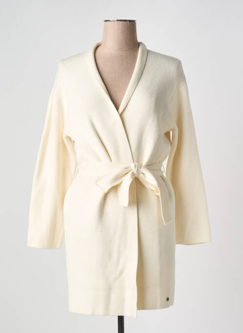 Vestă cu mâneci lungi bej SURKANA femeie