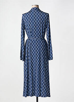 Rochie midi croială fluidă mâneci lungi albastru YEST femeie
