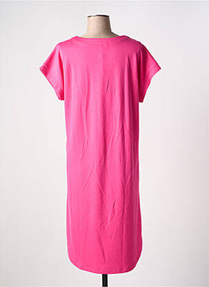 Rochie midi mâneci scurte mâneci scurte roz IVY BEAU femeie