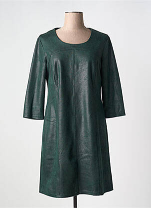 Rochie scurtă mâneci 3/4 mâneci 3/4 verde YEST femeie