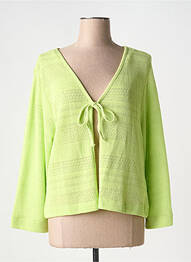 Vestă cu mâneci lungi elasticitate verde DOLCEZZA femme