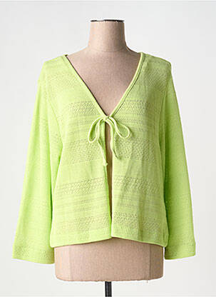 Vestă cu mâneci lungi verde DOLCEZZA femeie