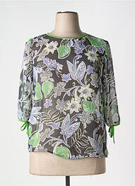 Bluză ușoară și transparentă mâneci 3/4 verde TOP SECRET femme