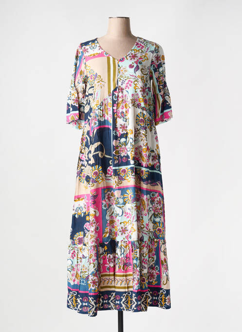 Rochie lungă albastru ORIENTIQUE NATURALLY femeie