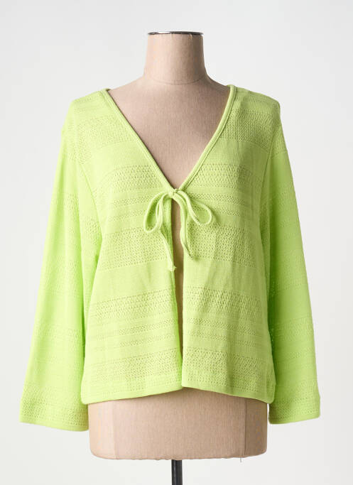 Vestă cu mâneci lungi verde DOLCEZZA femeie