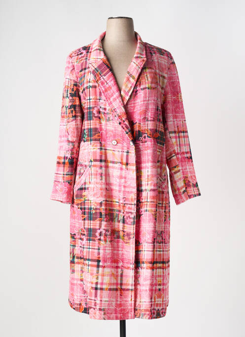 Palton lung roz ORIENTIQUE NATURALLY femeie