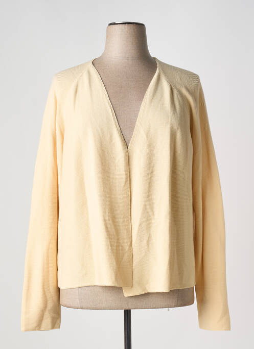 Vestă cu mâneci lungi bej YEST femeie