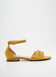 Sandale/pantofi decupați chiquet toc plat până la 3 cm galben FUGITIVE BY FRANCESCO ROSSI femme