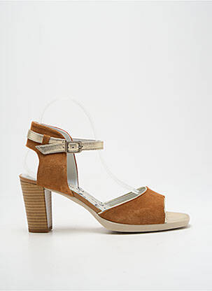 Sandale/Pantofi decupați maro UN TOUR EN VILLE femeie