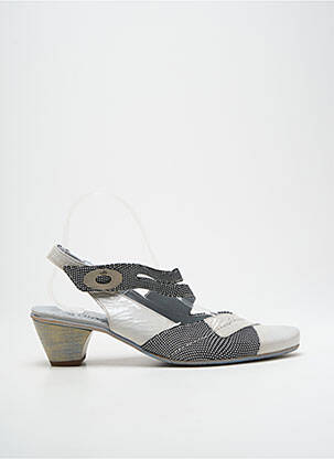 Sandale/Pantofi decupați gri UN TOUR EN VILLE femeie