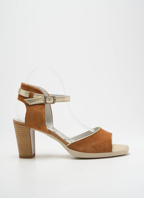 Sandale/Pantofi decupați maro UN TOUR EN VILLE femeie