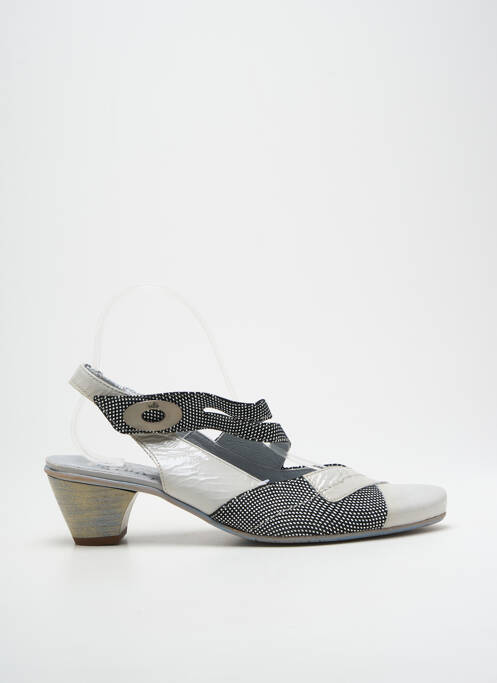 Sandale/Pantofi decupați gri UN TOUR EN VILLE femeie