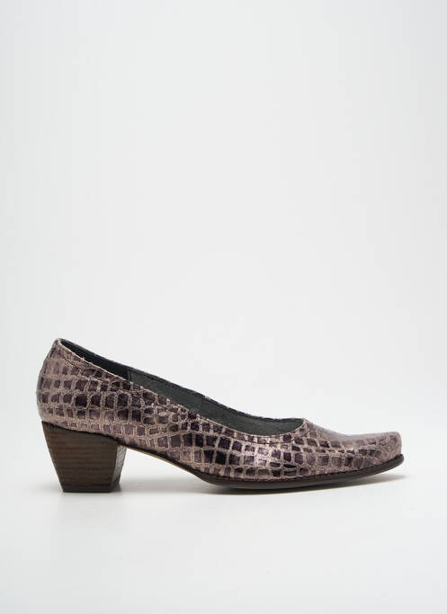 Pantofi cu toc argintiu UN TOUR EN VILLE femeie