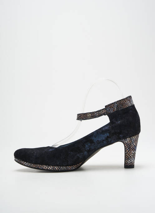 Pantofi cu toc albastru UN TOUR EN VILLE femeie