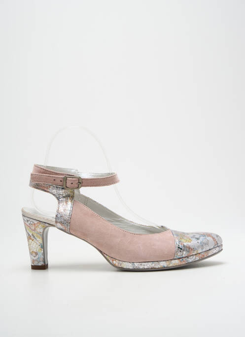 Pantofi cu toc închidere cu buclă(e) toc de 7 la 9 cm roz UN TOUR EN VILLE femme