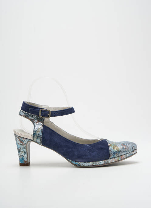 Pantofi cu toc albastru UN TOUR EN VILLE femeie