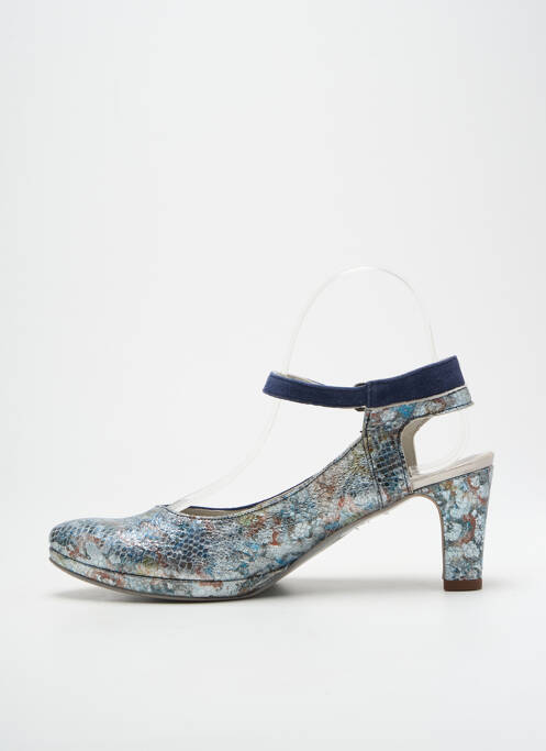 Pantofi cu toc albastru UN TOUR EN VILLE femeie