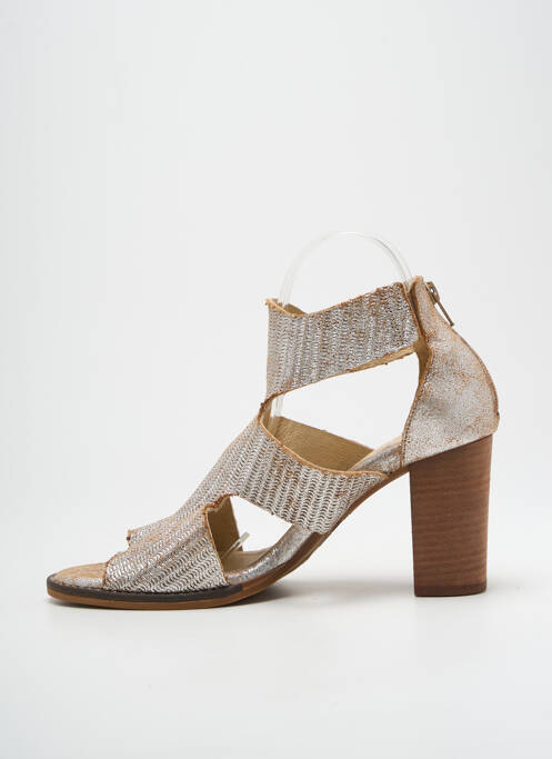 Sandale/Pantofi decupați argintiu CASTA femeie