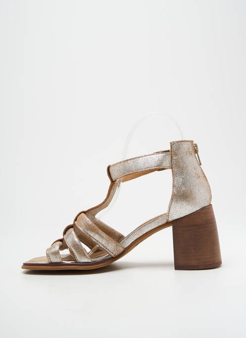 Sandale/Pantofi decupați argintiu CASTA femeie