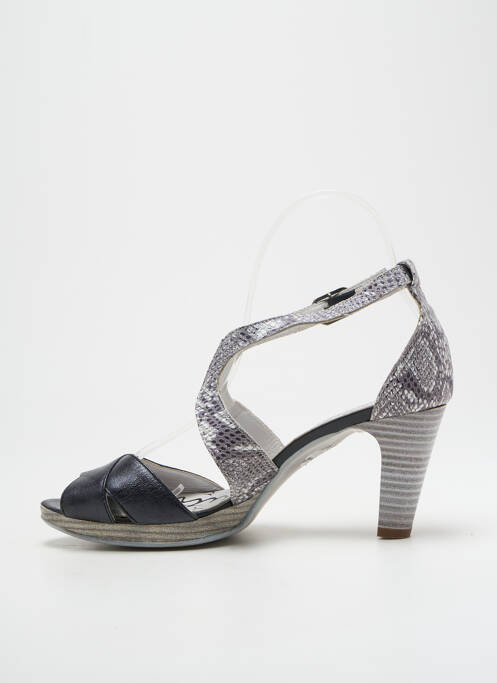 Sandale/Pantofi decupați gri UN TOUR EN VILLE femeie