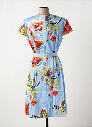 Rochie midi imprimeu floral mâneci scurte albastru BETTY BARCLAY femeie