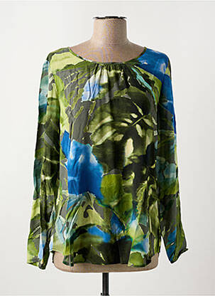 Bluză țesătură poplin mâneci lungi verde BETTY BARCLAY femeie