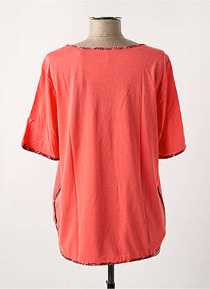Tricou guler în v mâneci scurte portocaliu SCOTCH & SODA femeie