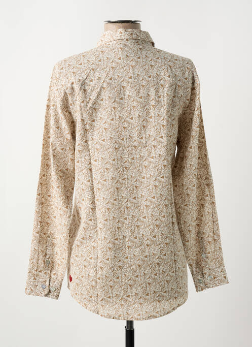 Cămașă croială cambrată mâneci lungi bej NUMEROLOGIE femme