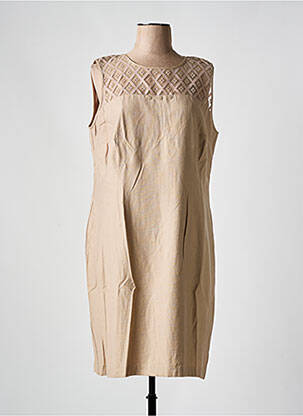 Rochie midi maro CHRISTINE LAURE femeie