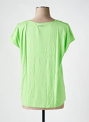 Tricou guler în v mâneci scurte verde ESCORPION femeie