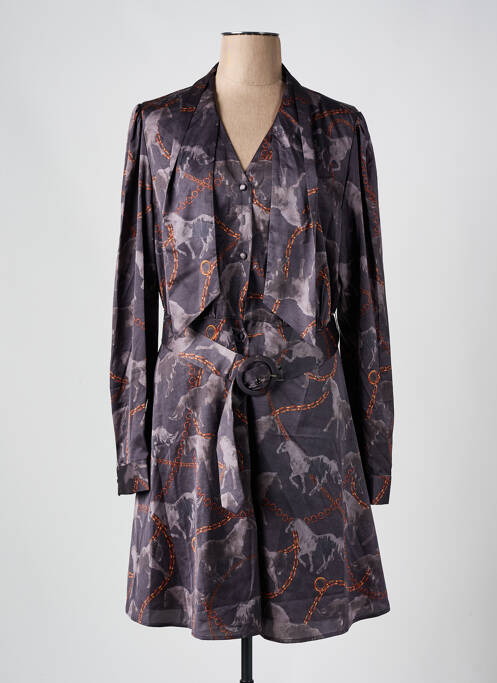 Rochie midi gri GUESS femeie