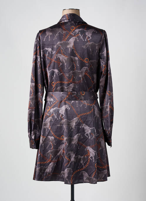 Rochie midi gri GUESS femeie