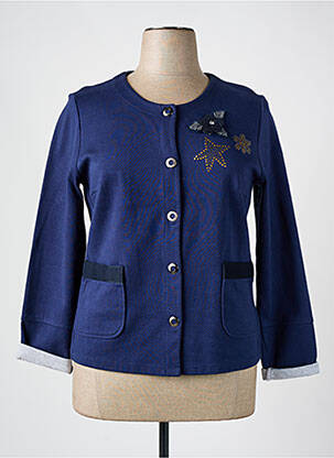 Jachete casual guler rotund albastru BETTY BARCLAY femeie