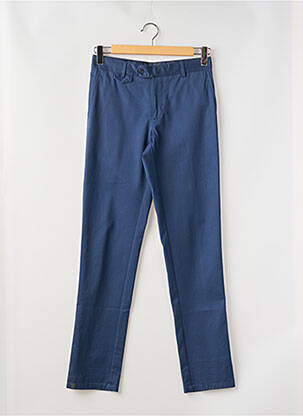 Pantalon chino țesătură poplin mărime normală albastru 1969 bărbat