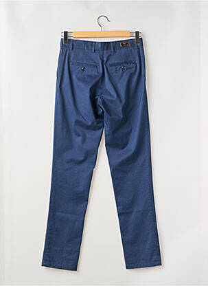 Pantalon chino țesătură poplin mărime normală albastru 1969 bărbat
