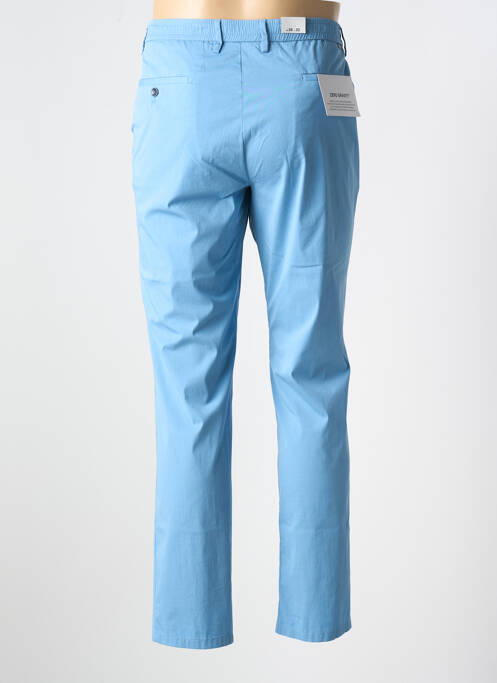 Pantalon chino țesătură poplin mărime normală albastru GARDEUR homme