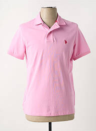 Polo elasticitate mâneci scurte roz U.S. POLO ASSN homme