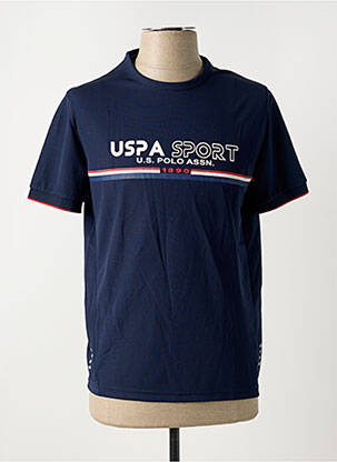 Tricou croială cambrată mâneci scurte albastru U.S. POLO ASSN bărbat