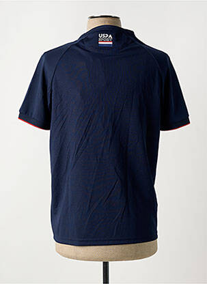 Tricou croială cambrată mâneci scurte albastru U.S. POLO ASSN bărbat