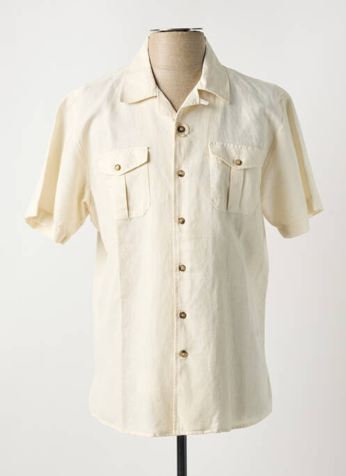 Cămașă cu mâneci scurte bej CARLOS CORDOBA bărbat