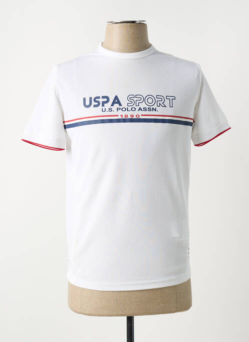Tricou alb U.S. POLO ASSN bărbat