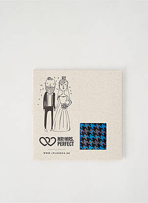 Eșarfă efect material satinat albastru MR&MRS PERFECT bărbat