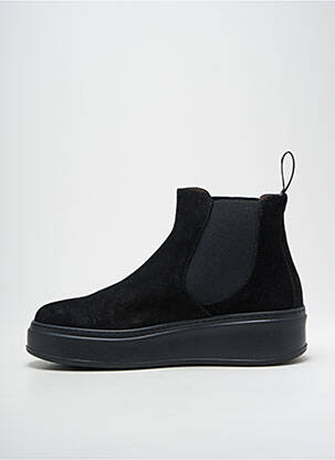 Botine/ghete nubuc toc de 4 la 6 cm negru GIO+ femeie