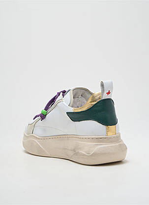 Adidași material neted toc de 4 la 6 cm alb GIO+ femeie